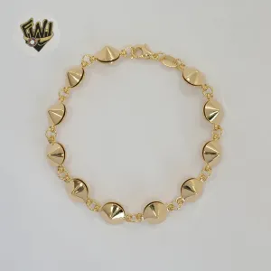 (1-0727) Gold Laminate - 8mm Alternative Link Bracelet - BGF