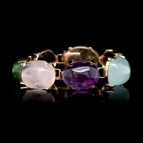 14K Yellow Gold Estate Gem-set Bracelet