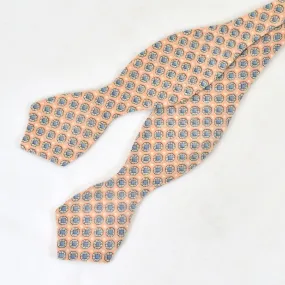 1950s Peach & Blue Bow Tie