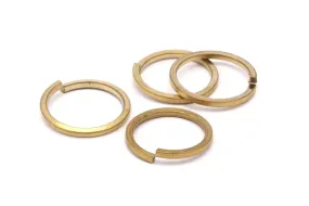 20mm Jump Rings - 12 Raw Brass Jump Rings (20x1.7mm) Y091