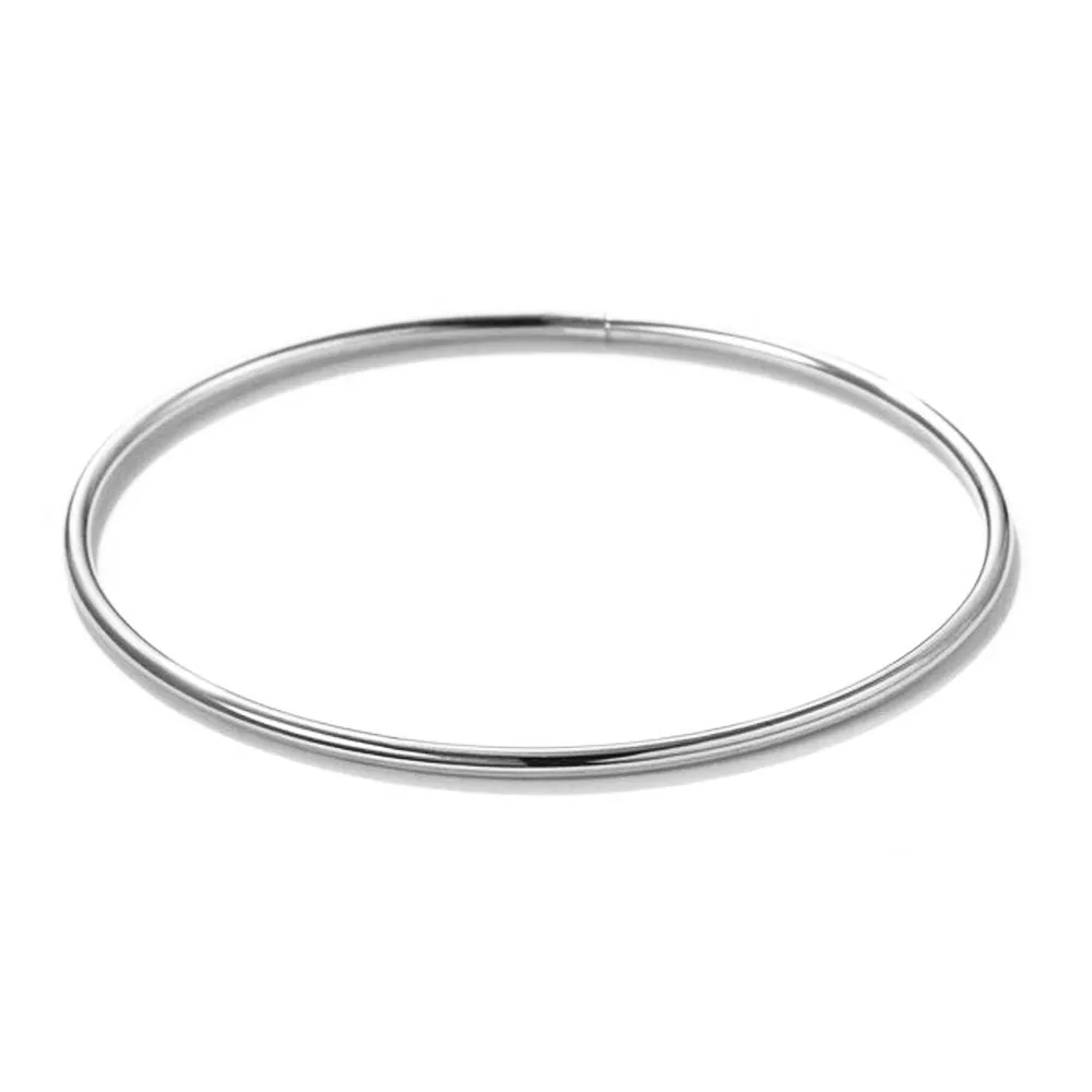 3mm Classic Plain Bangle Bracelet