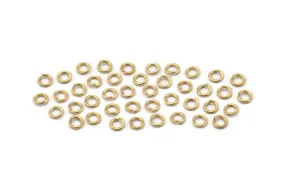 3mm Jump Rings - 500 Raw Brass Jump Rings (3mm) A0395