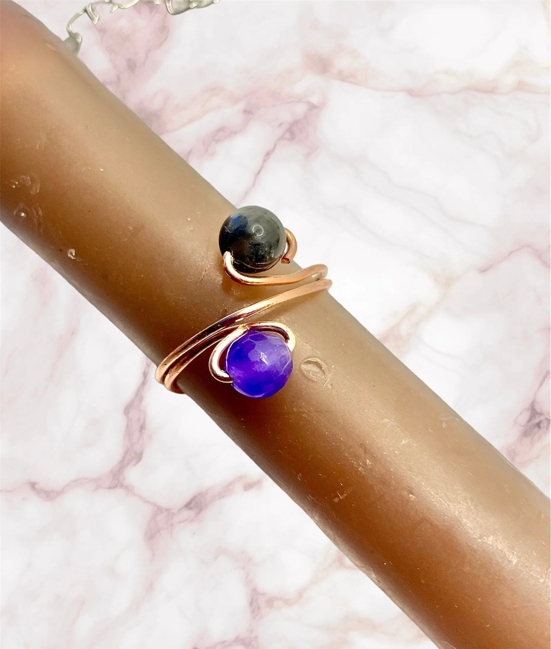 Adjustable Gemstone Rings