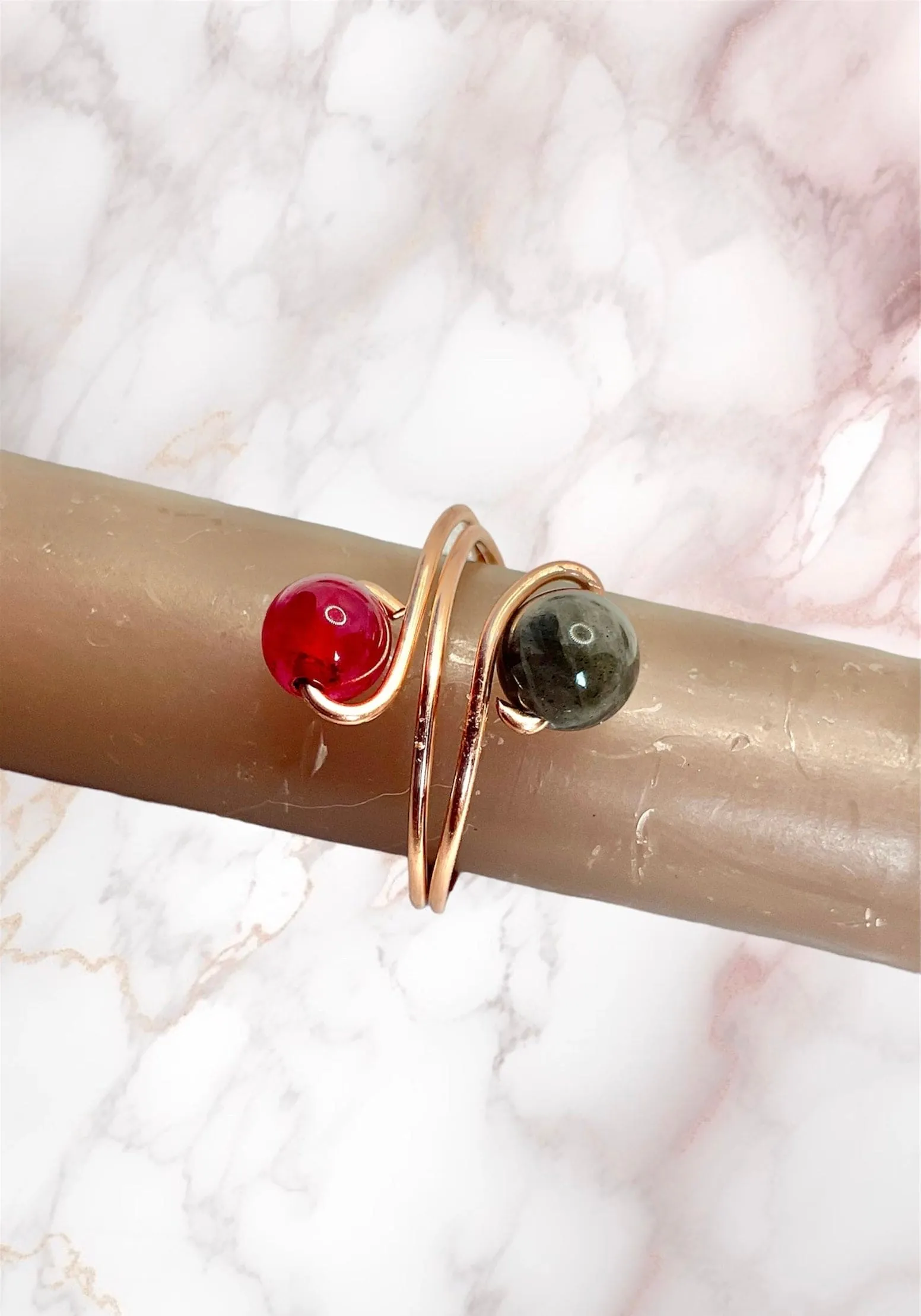 Adjustable Gemstone Rings