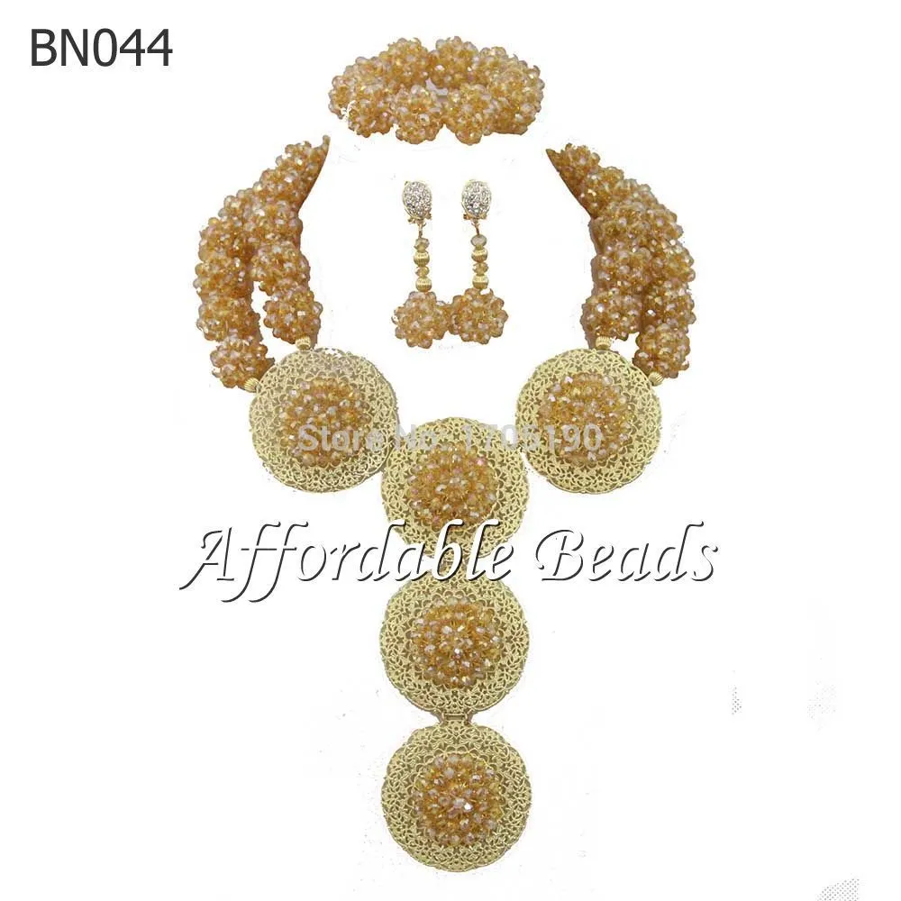 African Beads Jewelry Set Nigerian Wedding Beads for Brides