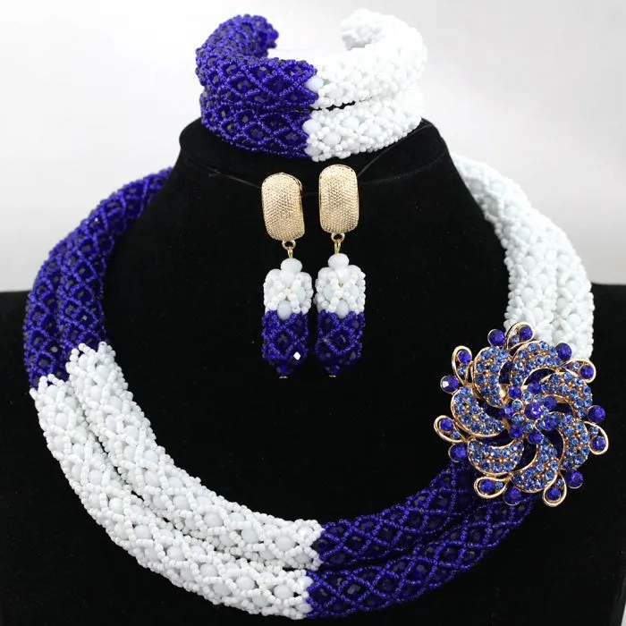 African Beads Jewelry Set Nigerian Wedding Beads for Brides