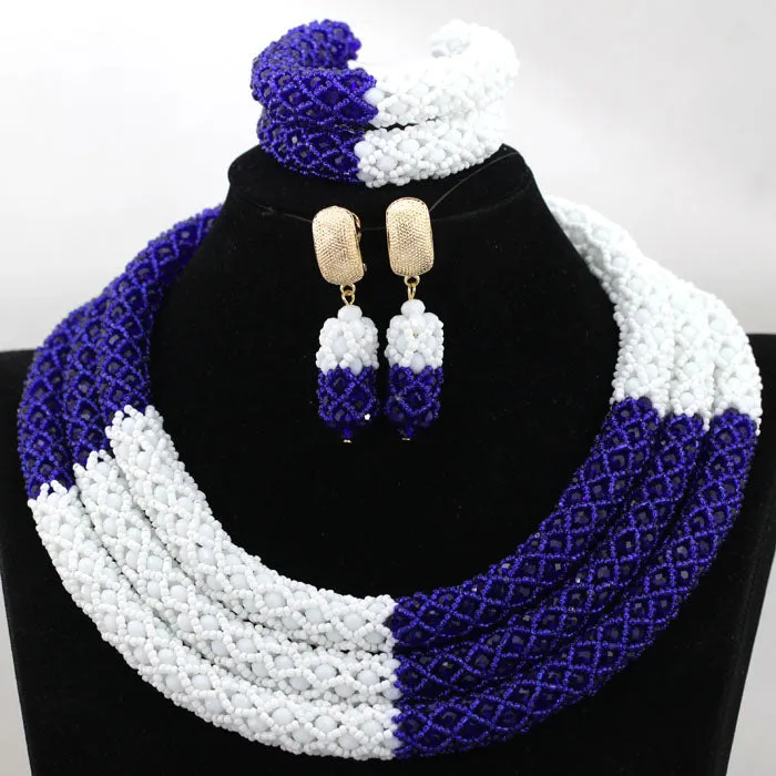 African Beads Jewelry Set Nigerian Wedding Beads for Brides