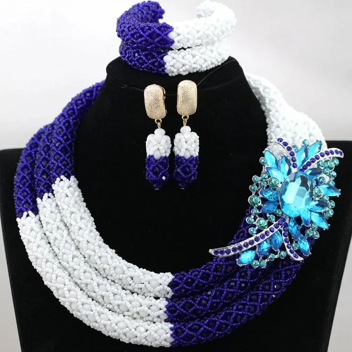 African Beads Jewelry Set Nigerian Wedding Beads for Brides