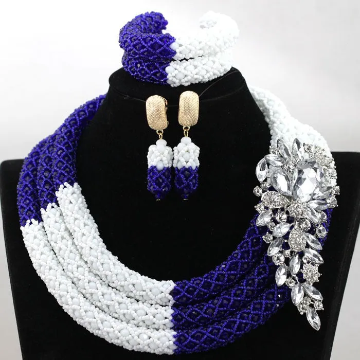 African Beads Jewelry Set Nigerian Wedding Beads for Brides