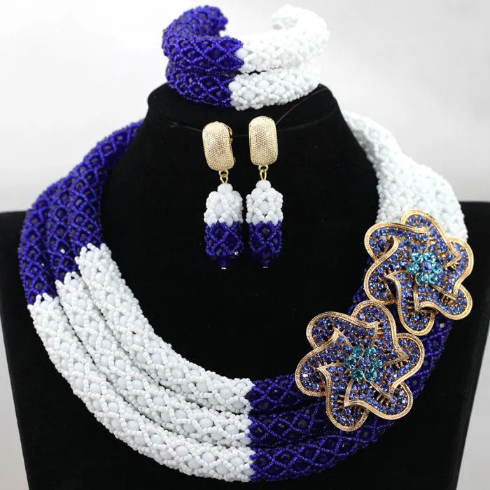 African Beads Jewelry Set Nigerian Wedding Beads for Brides