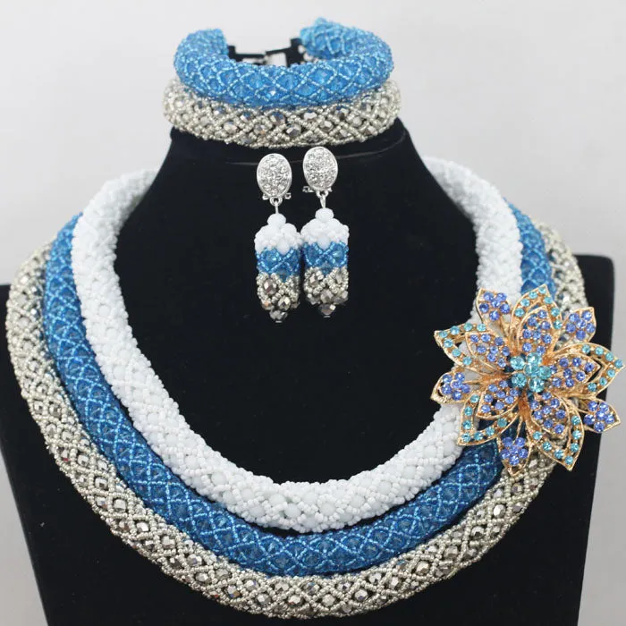 African Beads Jewelry Set Nigerian Wedding Beads for Brides