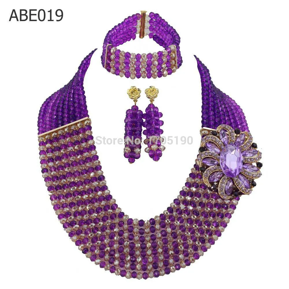 African Beads Jewelry Set Nigerian Wedding Beads for Brides