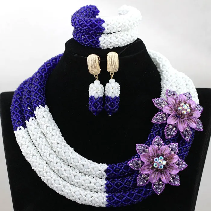 African Beads Jewelry Set Nigerian Wedding Beads for Brides