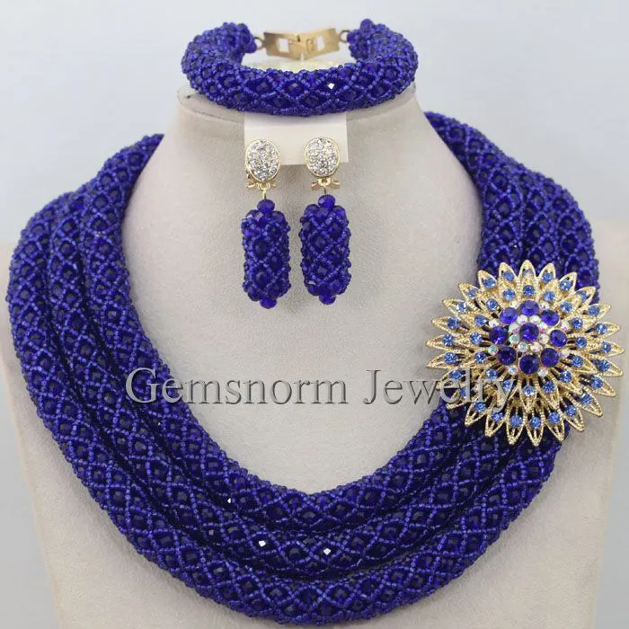 African Beads Jewelry Set Nigerian Wedding for Brides Party