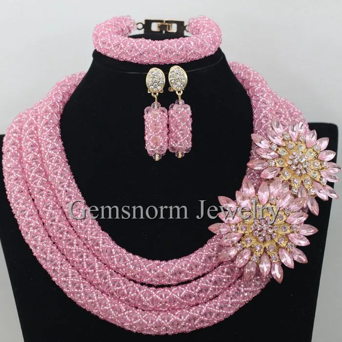 African Beads Jewelry Set Nigerian Wedding for Brides Party