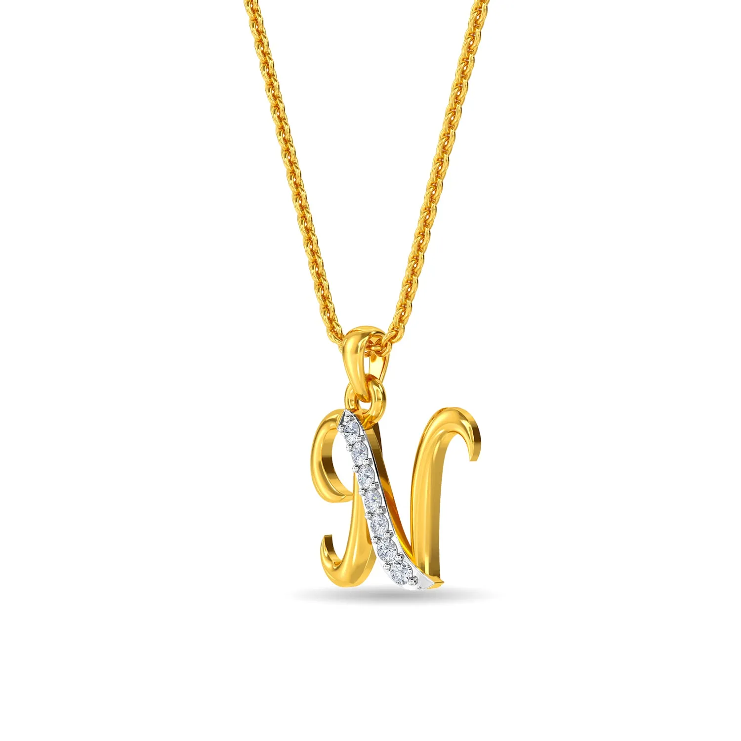 Alphabet N Pendant