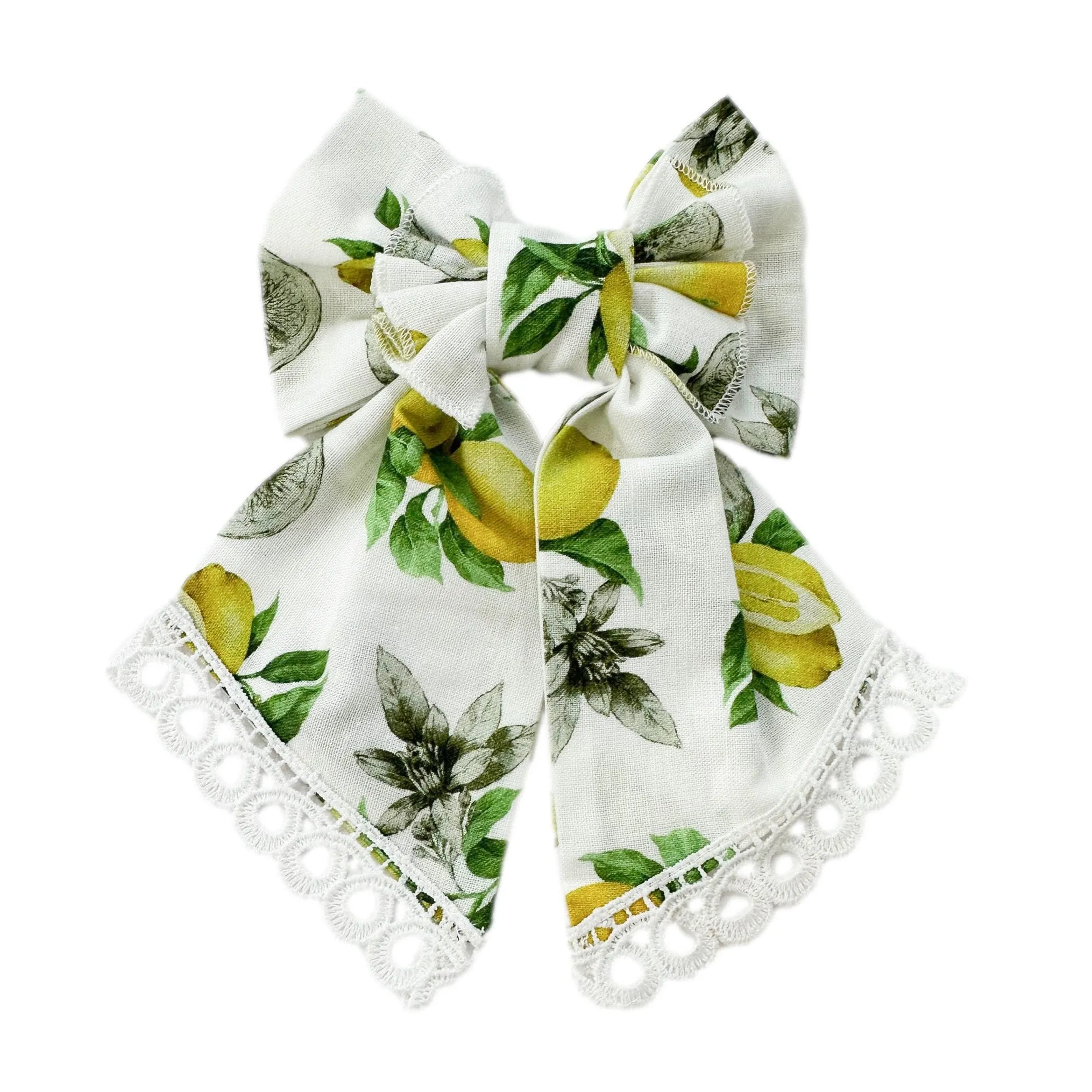 Amalfi Lemon Hair Bow