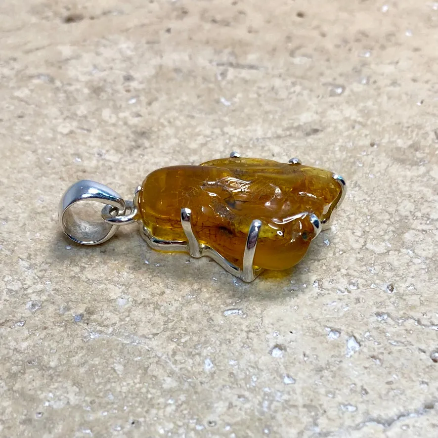 Amber Pendant - Raw