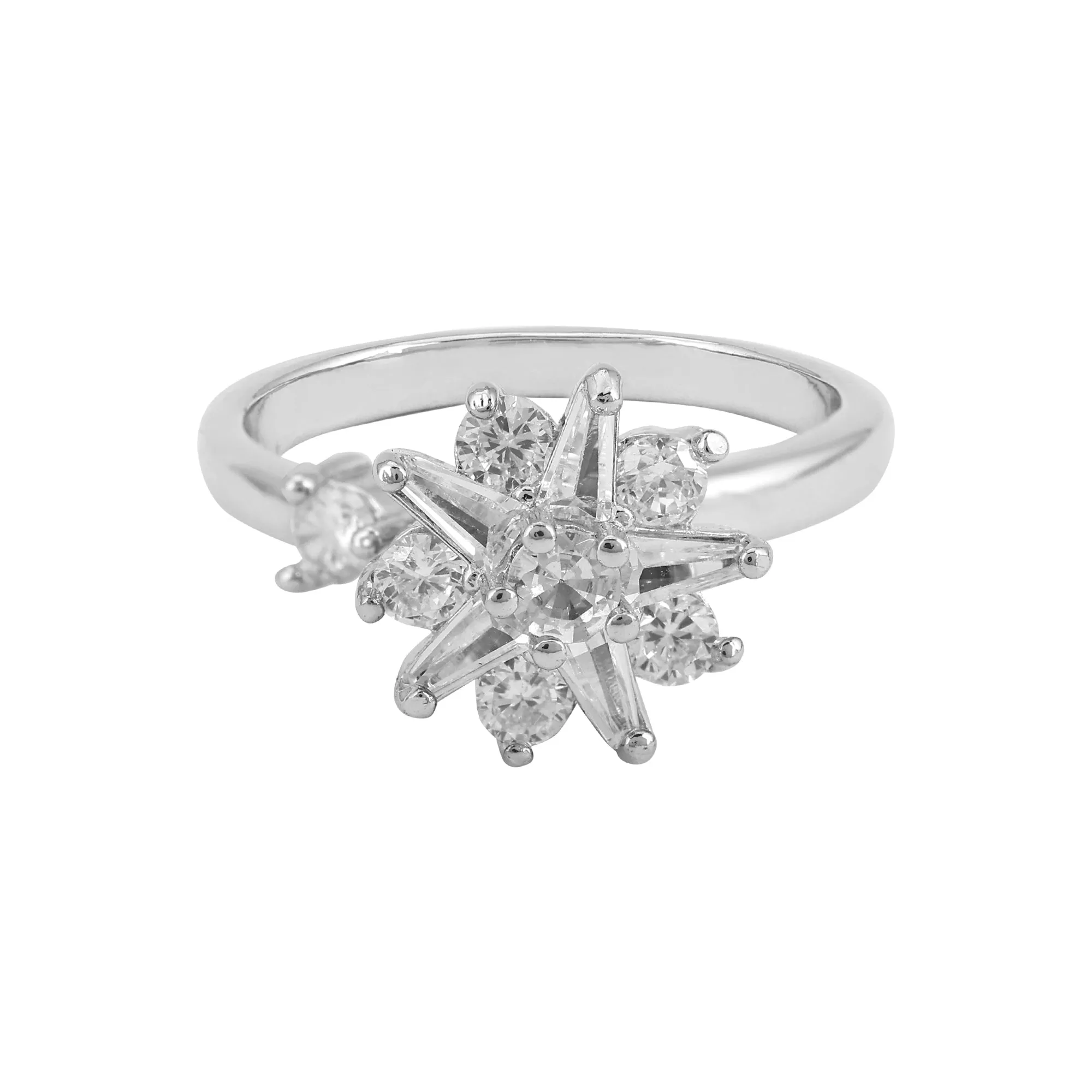 American Diamond Rotatable Star Rings