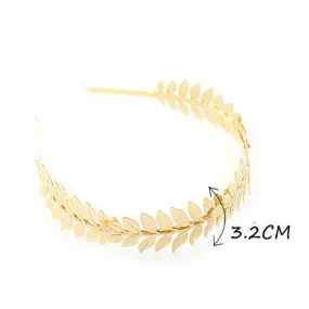 Big Leaf Leaves Hair Band Metal's Female Contracted Hair Hoop Hair Accessories