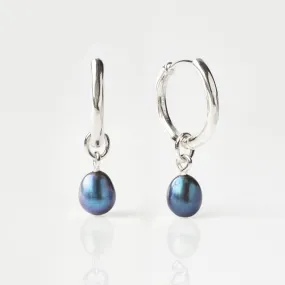 Black Pearl Drop Earrings