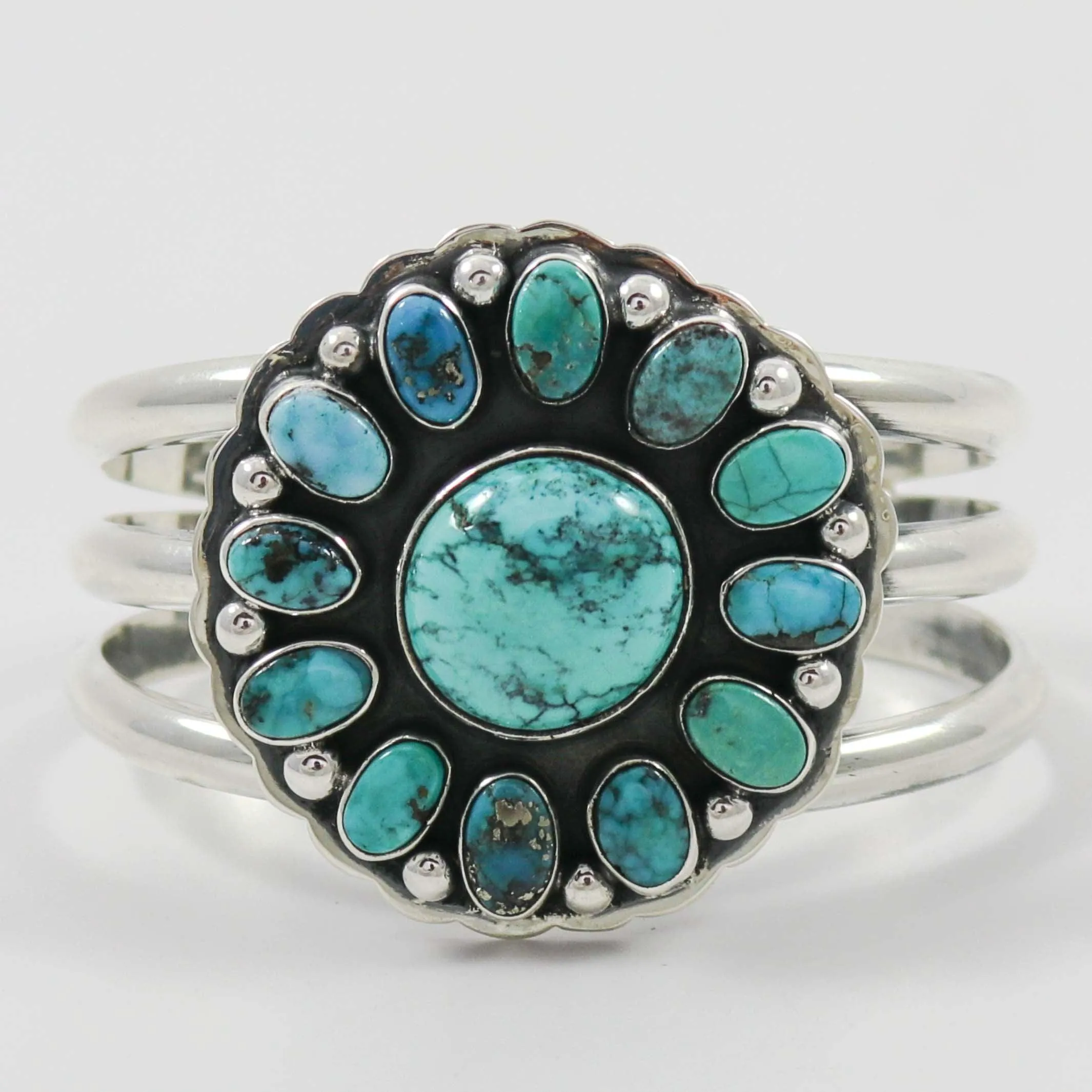 Blue Gem Turquoise Cuff