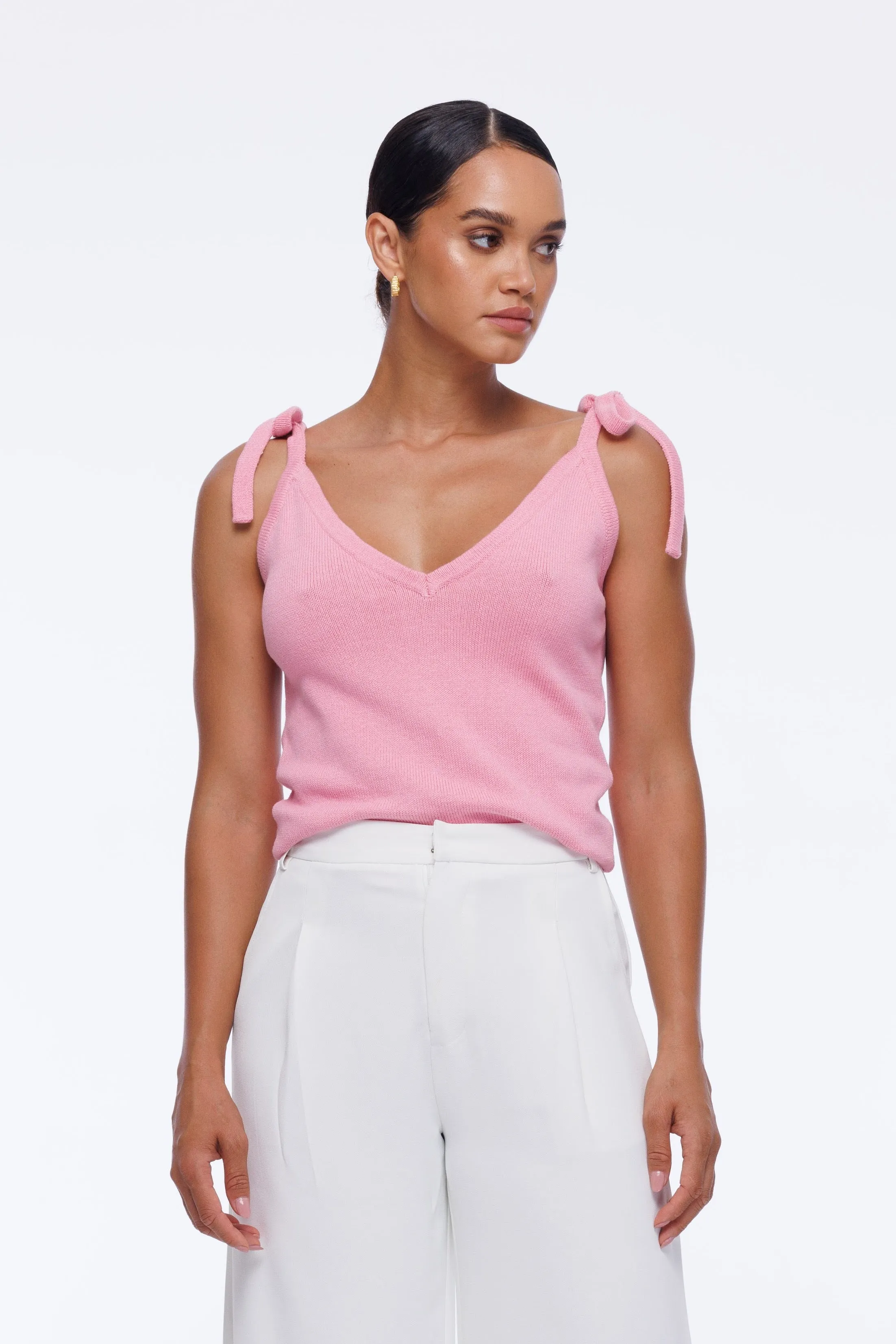 Bow Top - Daisy Pink