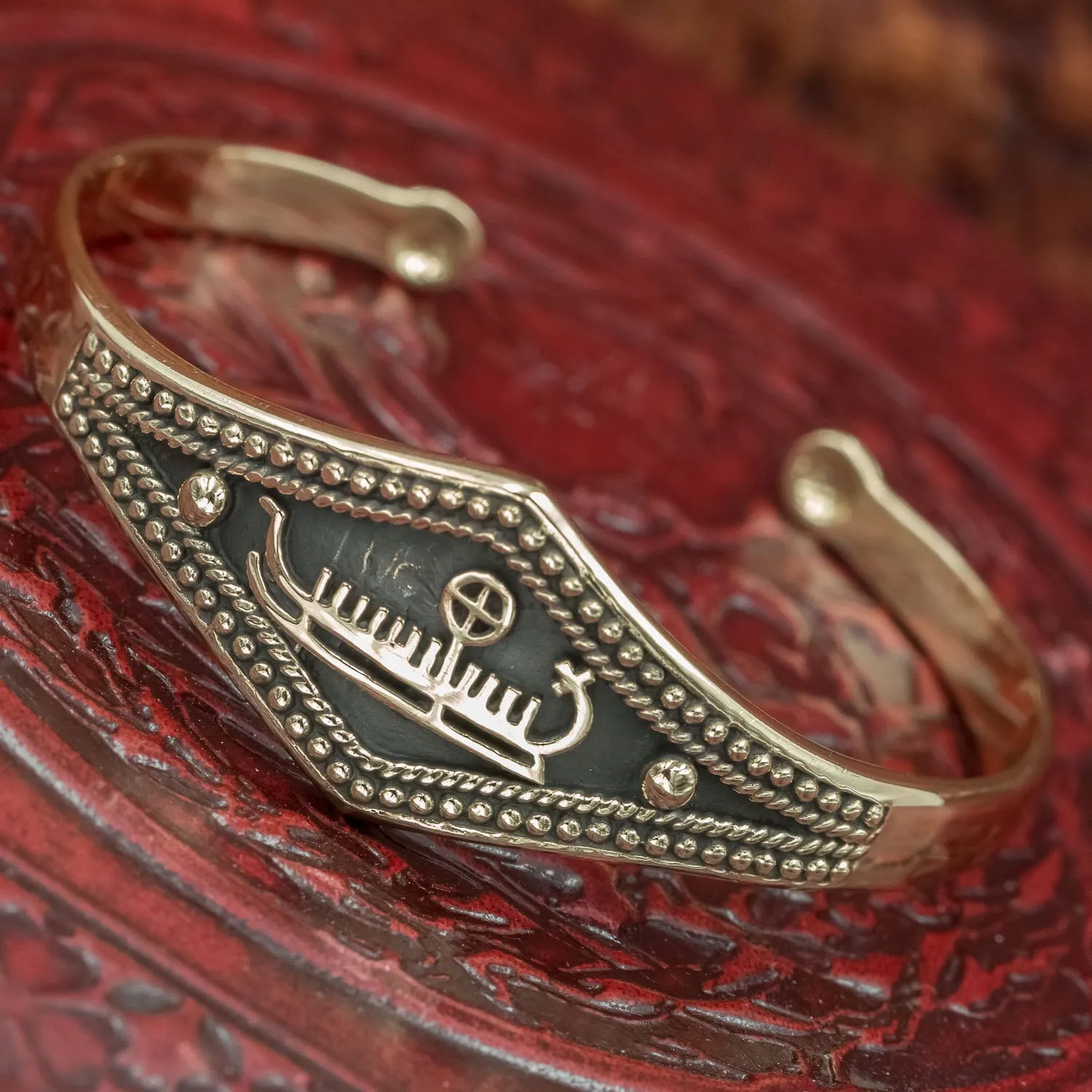 Bronze Drakkar Longship bangle