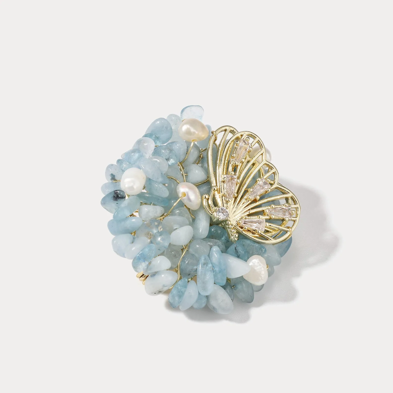 Butterfly Gem Brooch