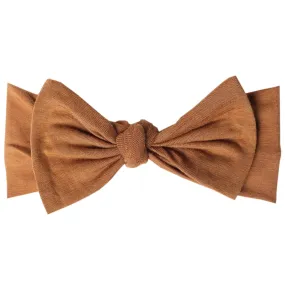 Camel Knit Headband Bow