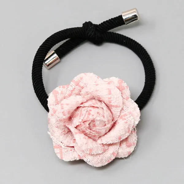 Camellia Flower Hair Scrunchie