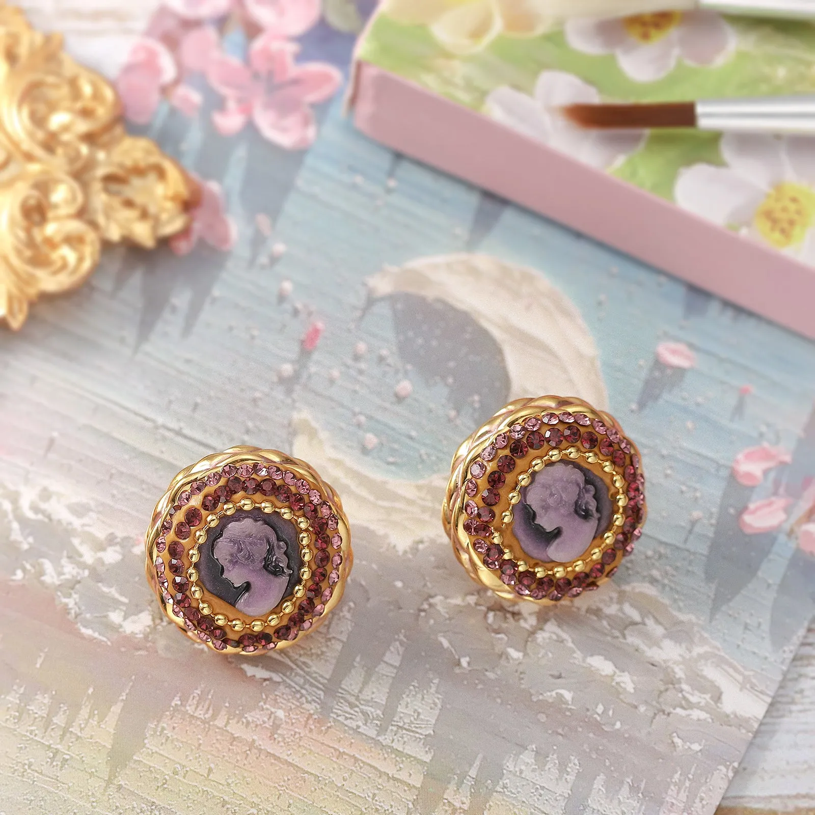 Cameo Earrings