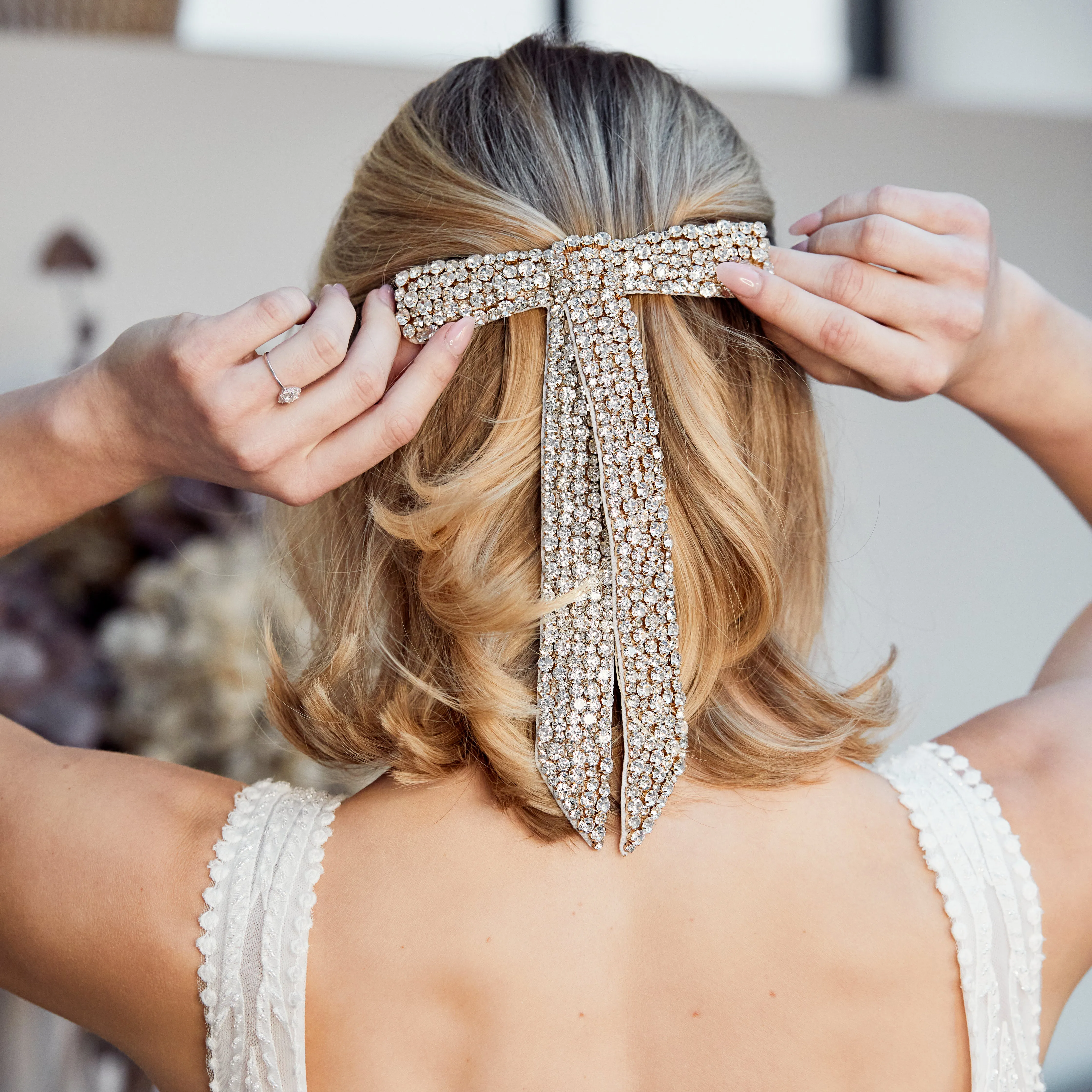 Celeste Embellished Bow