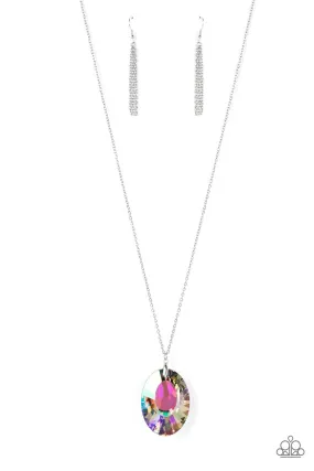 Celestial Essence Multi Iridescent Gem Necklace - Paparazzi Accessories