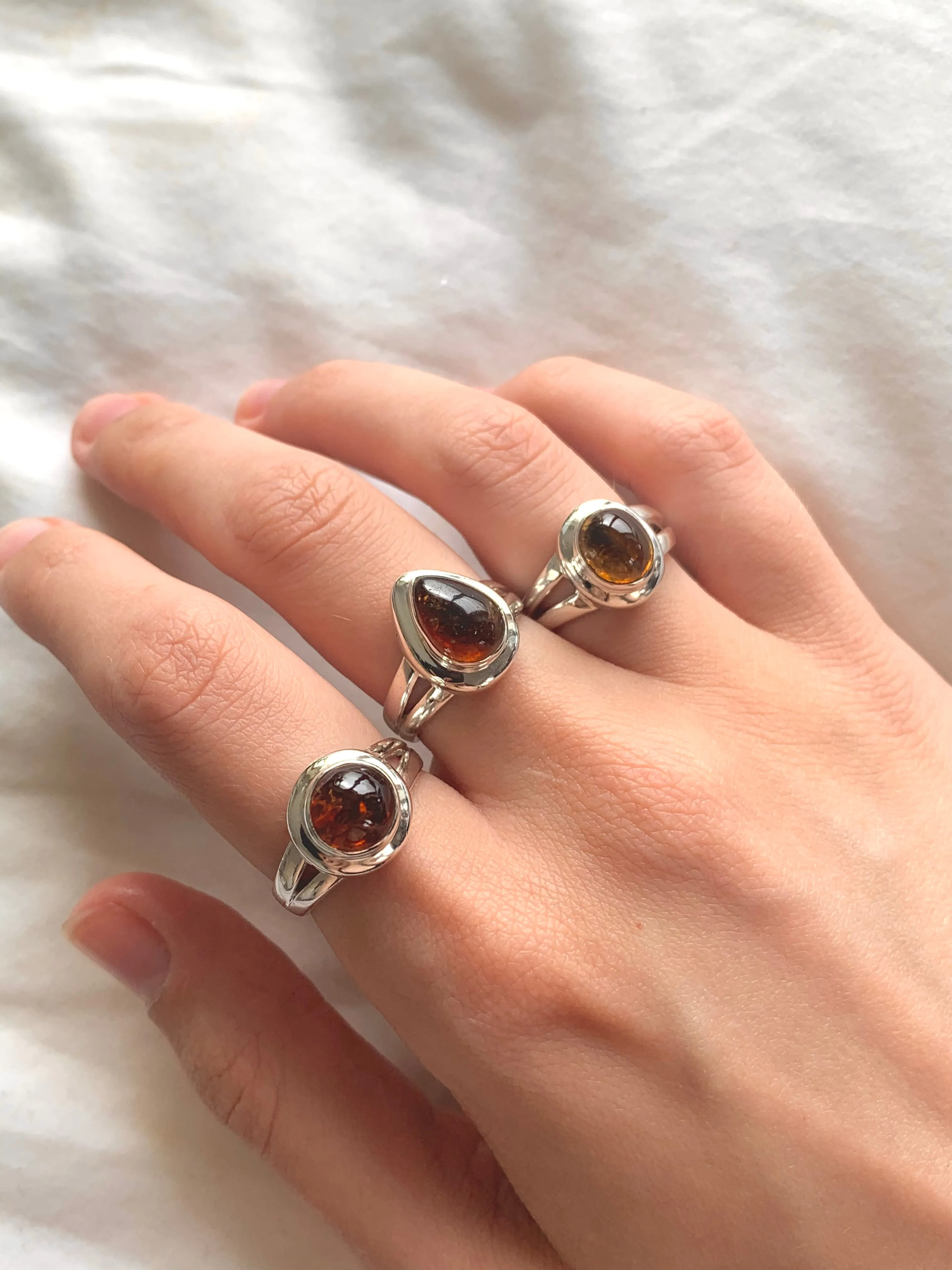 Champagne Tourmaline Ansley Rings - Mixed Small