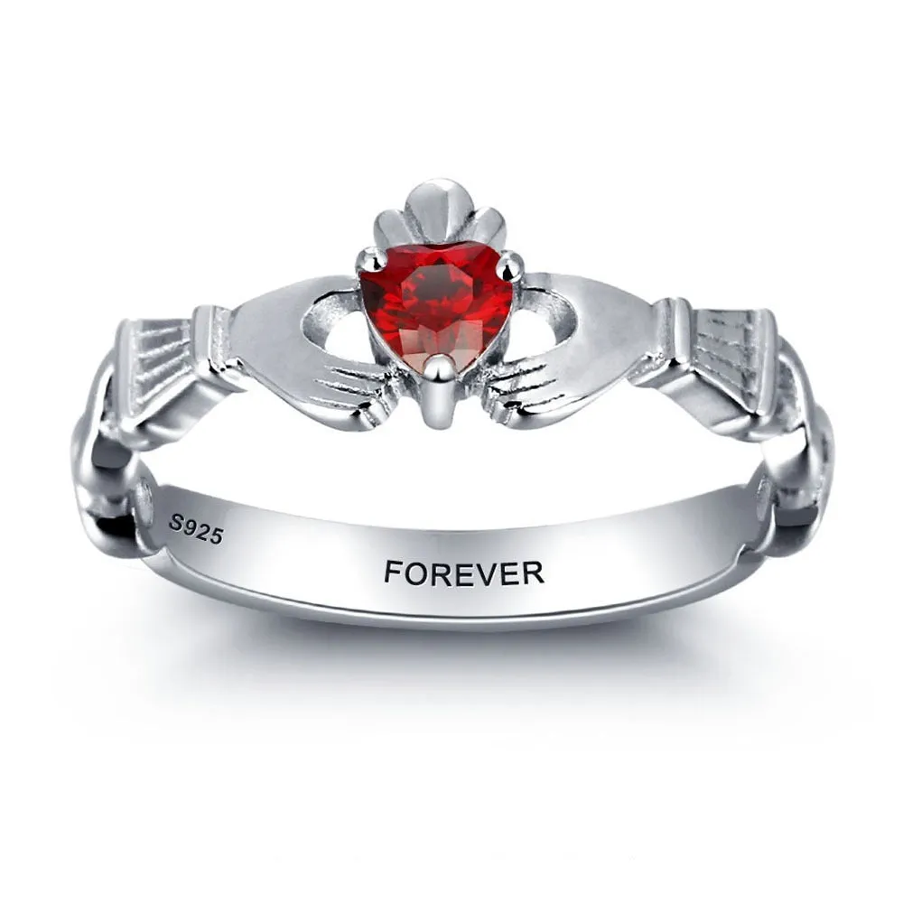 Claddagh Sterling Silver Rings For Women