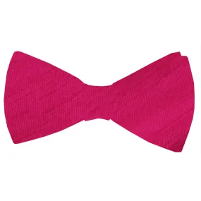 CLEARANCE - Fuchsia Shantung Bow Tie