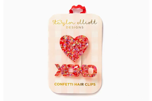 Confetti Hair Clips