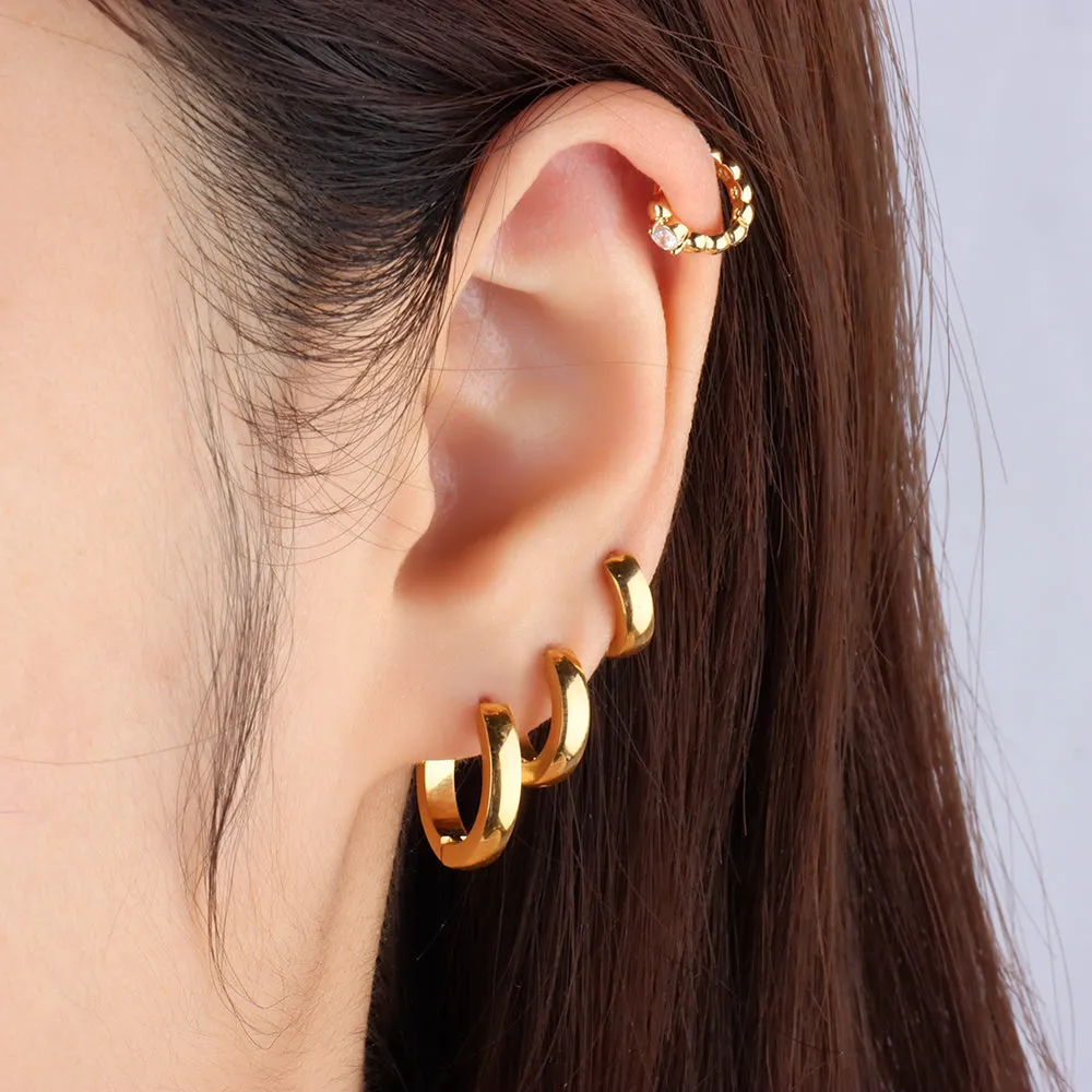 Cute Gem Helix Hoop