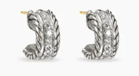 David Yurman Cable Collectibles Huggie Hoop Earrings