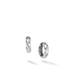 David Yurman Cable Edge Hoop Earrings in Recycled Sterling Silver