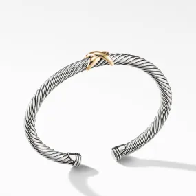 David Yurman Cable X Bracelet with Gold 5MM