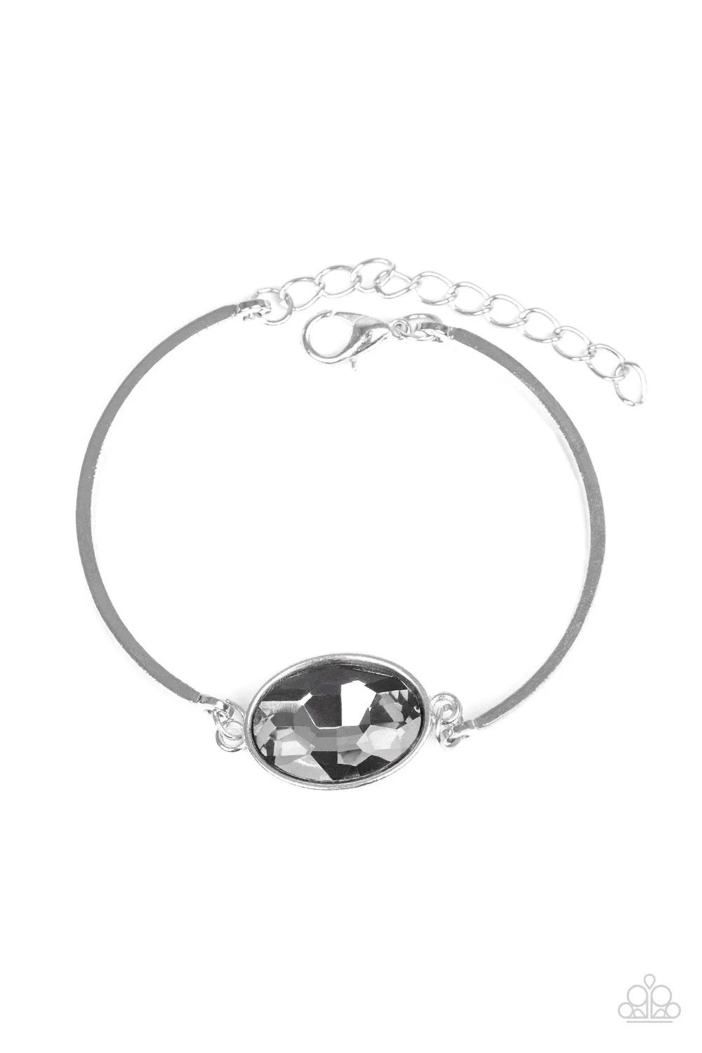 Definitely Dashing Silver Gem Bracelet - Paparazzi Accessories