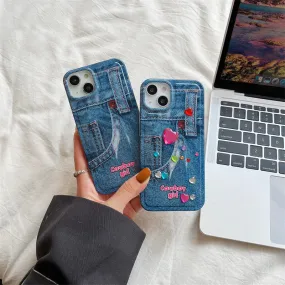 Denim Gem Phone Case