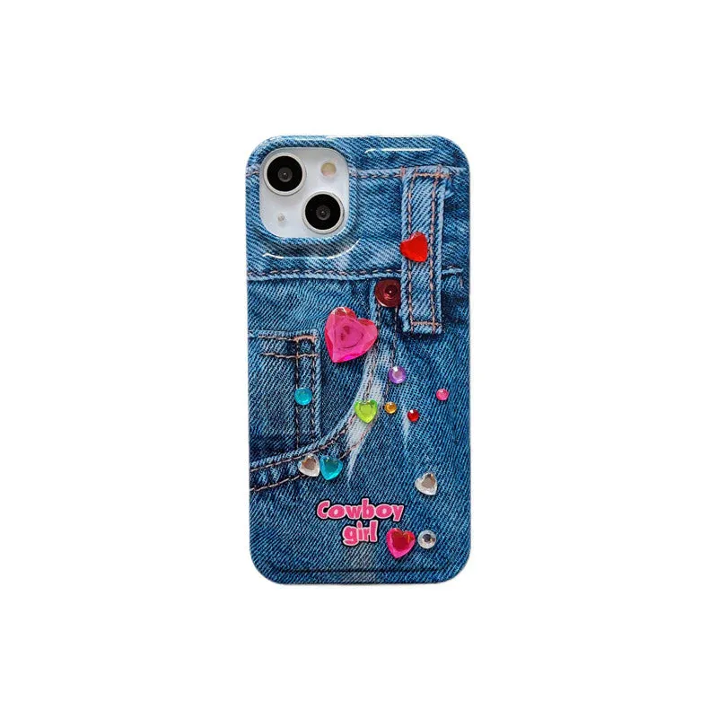 Denim Gem Phone Case