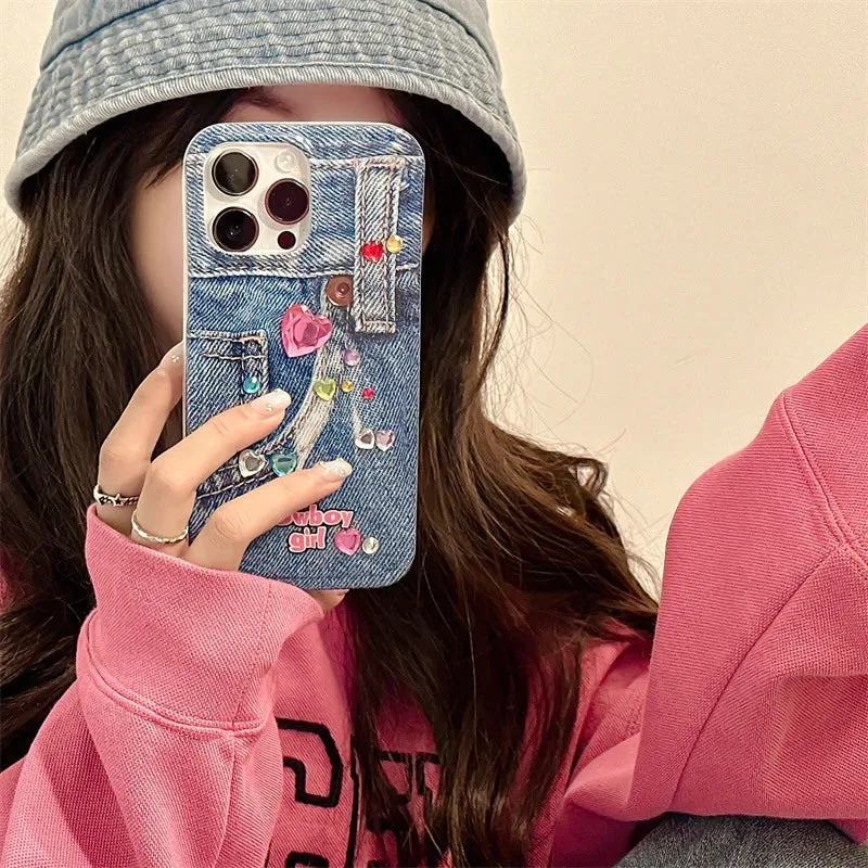 Denim Gem Phone Case