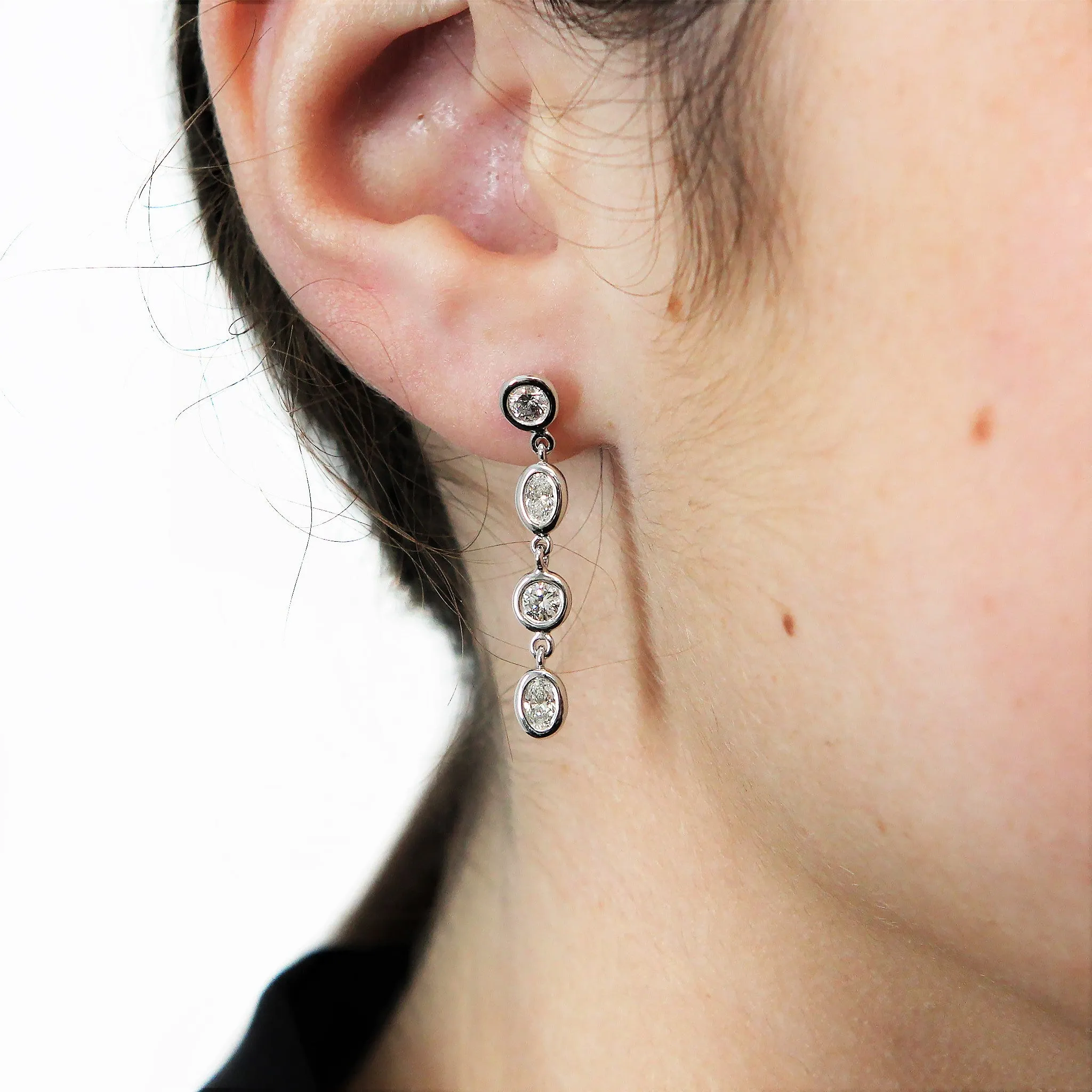 Diamond Drop Earrings