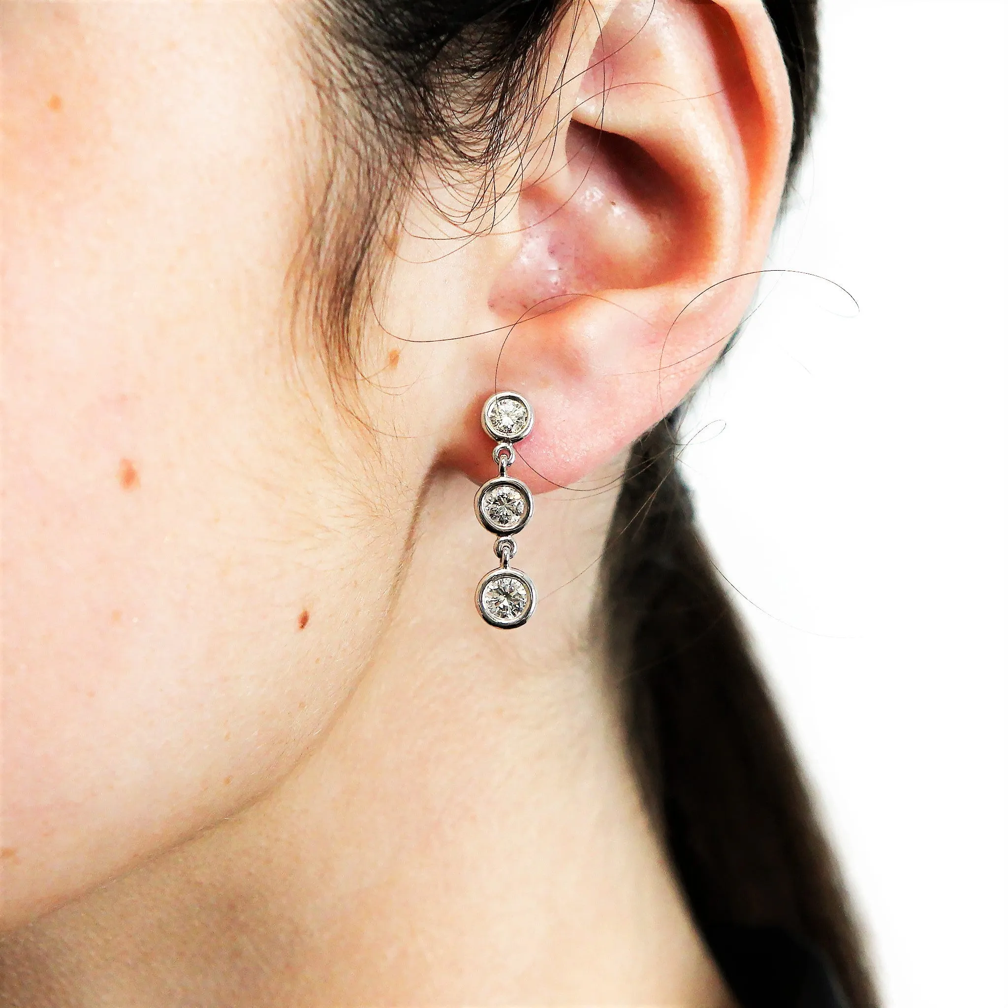 Diamond Drop Earrings