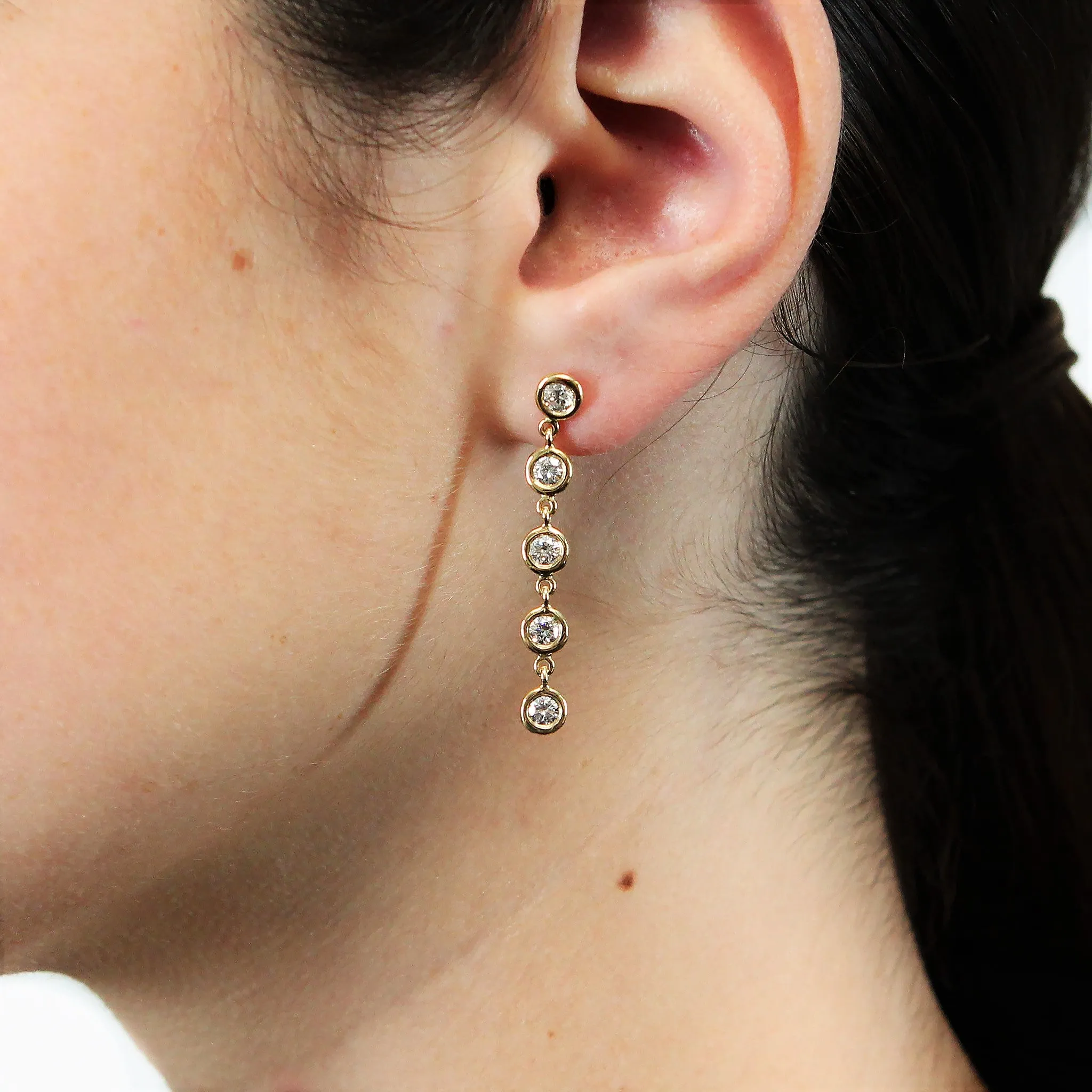 Diamond Drop Earrings