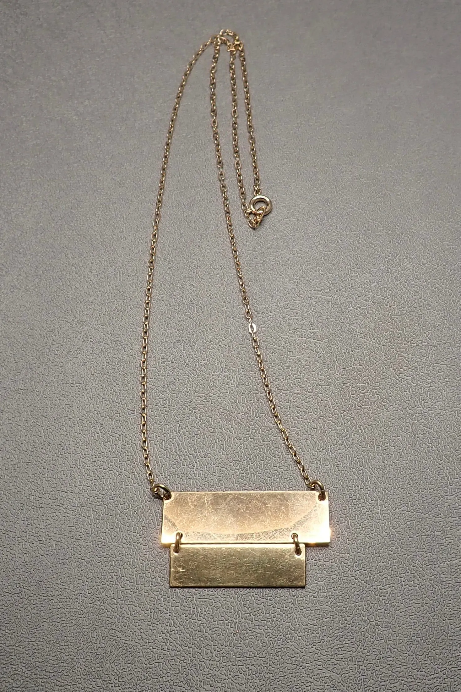 DOUBLE RECTANGLE PENDANT